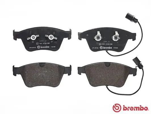 Тормозные колодки передние с датчиком BREMBO P 05 003