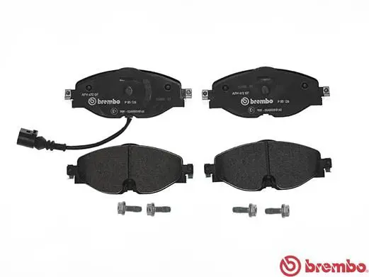 Тормозные колодки передние с датчиком BREMBO P 85 126