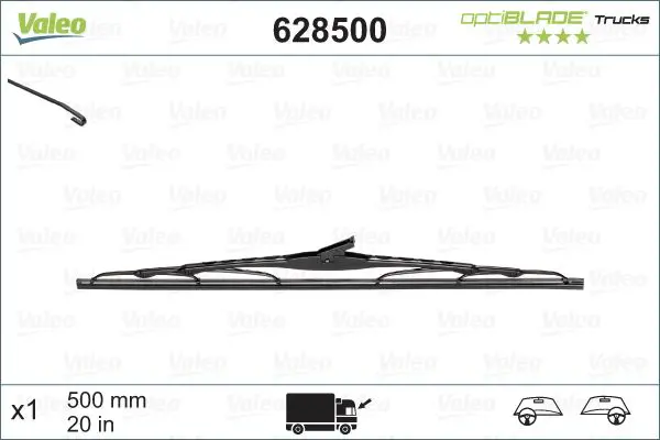 Щётка стеклоочистителя VALEO 628500