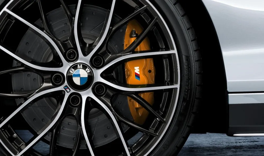 Корпус суппорта M Performance оранжевый левый 1er 2er 3er 4er BMW 34106875655