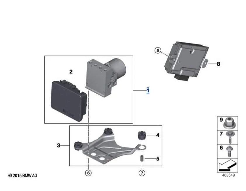 Гидроблок DSC / DXC 5er, 7er, X3, X4 BMW 34517916219