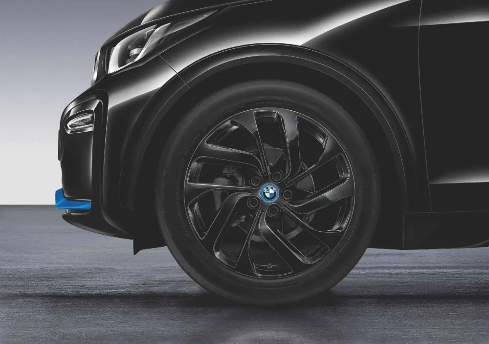 Легкосплавный диск Turbine Styling 428 jet black /с алмазной проточкой 5J ET43 i3 (linke Fahrzeugseite) BMW 36116852054