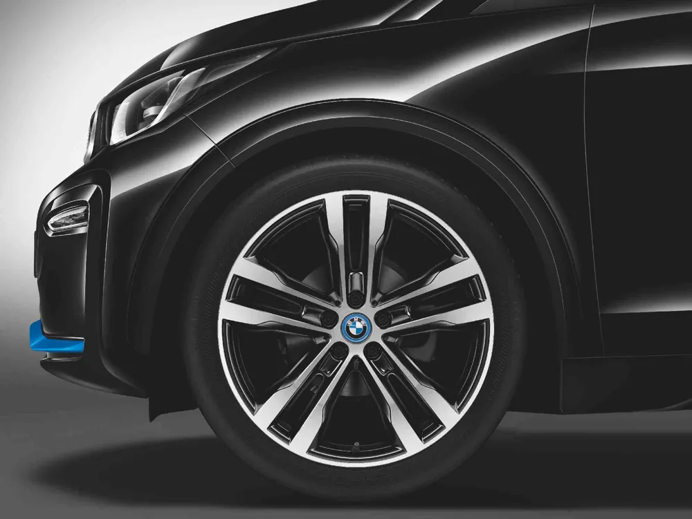 Легкосплавный диск Double Spoke 431 jet black /с алмазной проточкой 6J ET39 i3 BMW 36116852081