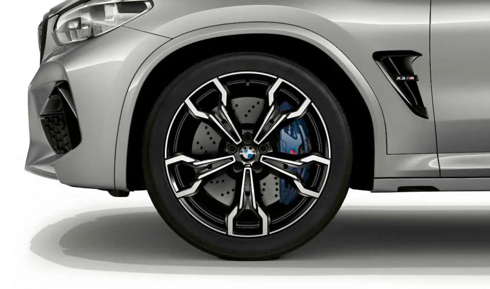 Легкосплавный диск V-Spoke 765M jet black /с алмазной проточкой 9,5J ET31 X3 M X4 M BMW 36118060041