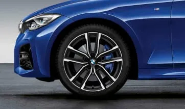 Легкосплавный диск Double Spoke 797M jet black матовый/с алмазной проточкой 8J ET27 2er 3er / 4er BMW 36118747000