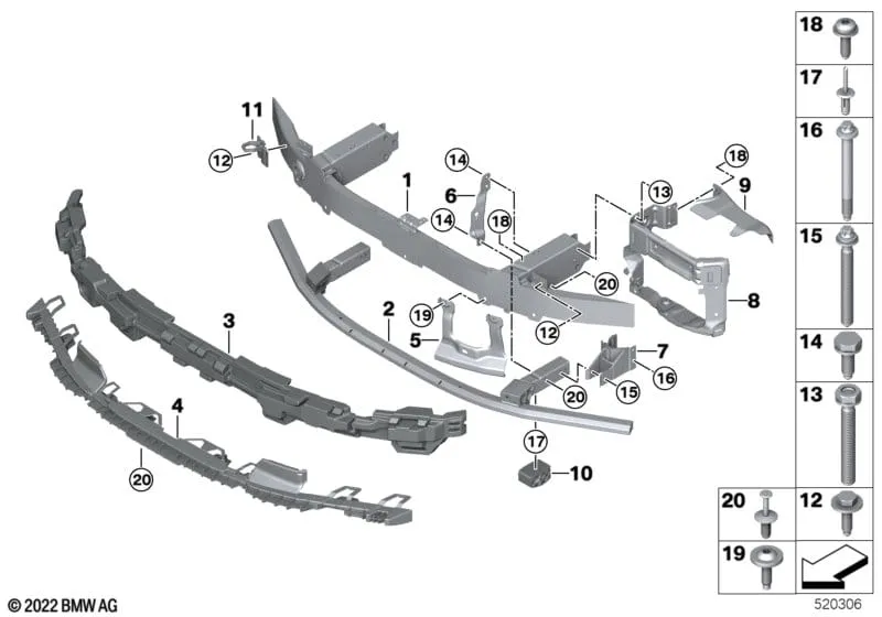 Демпфер защиты от бордюра 7er BMW 51119463992