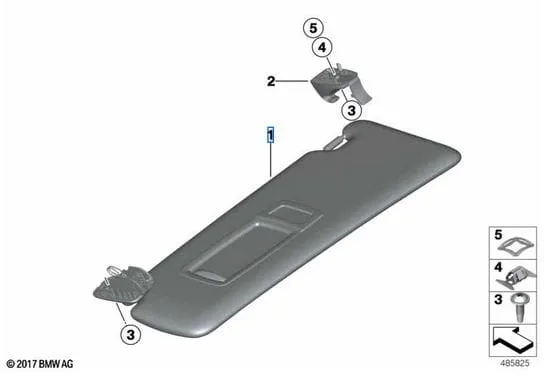 Солнцезащитный козырёк чёрный BMW 51168061313