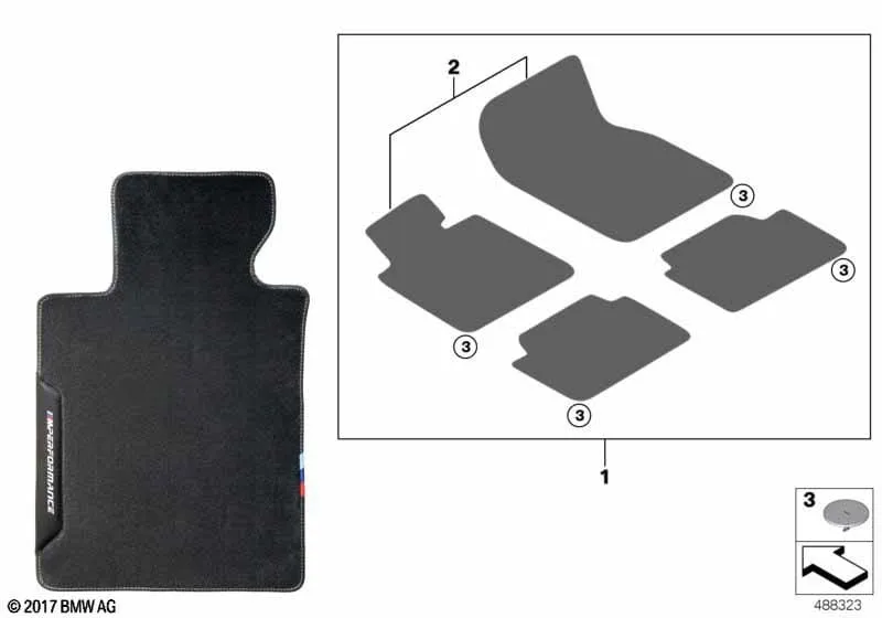 Коврики M Performance BMW 51472457271
