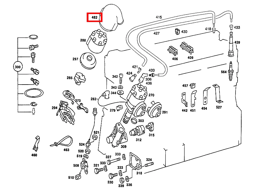 Защитный кожух для SLC 107 8 114 и SE 116 Mercedes-Benz A0001581385