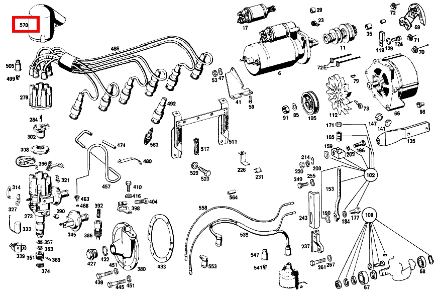 Защитный кожух Mercedes-Benz A0001582085