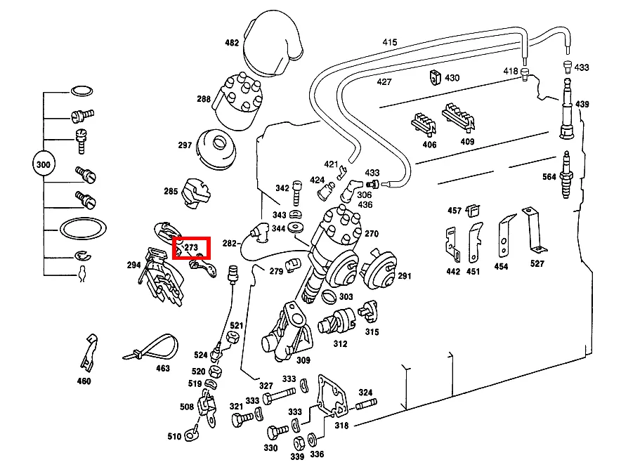 Комплект контактов прерывателя Mercedes-Benz A000158359064