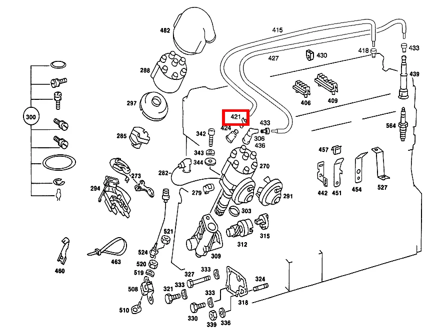 Кабельная гильза Mercedes-Benz A0001592138