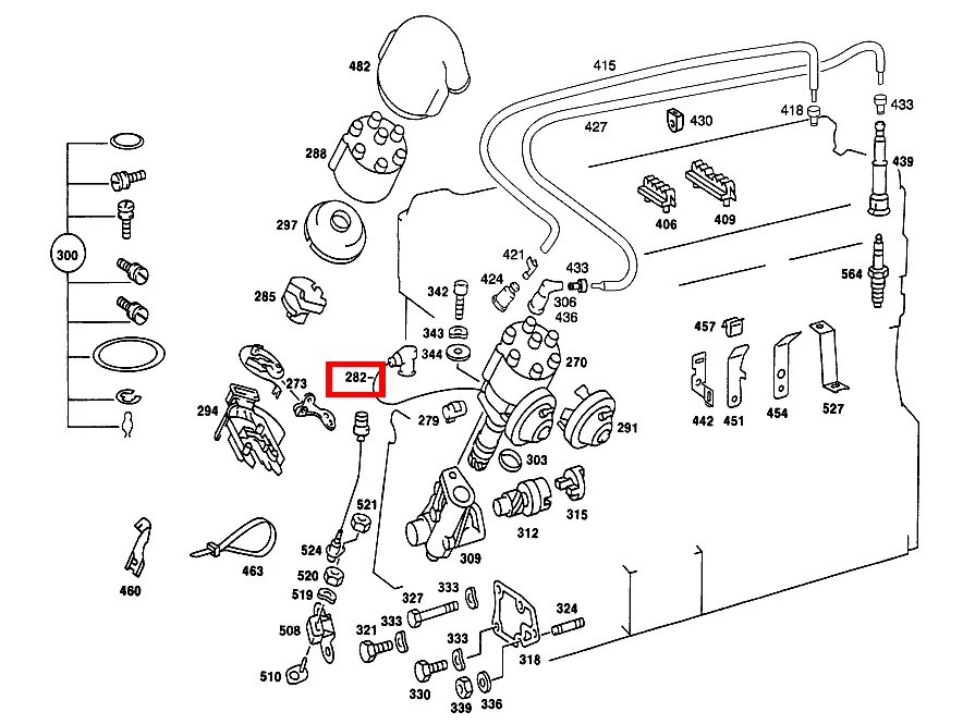 Управляющий провод Mercedes-Benz A0001597218