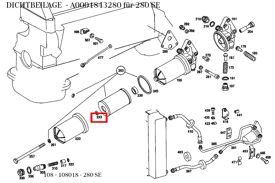 Уплотнительная прокладка Mercedes-Benz A0001843280