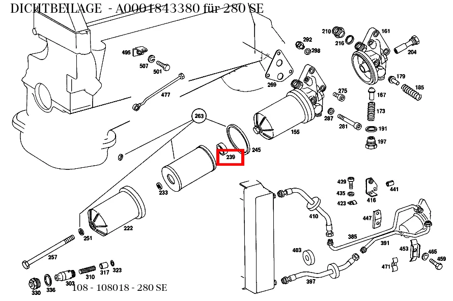 Уплотнительная прокладка Mercedes-Benz A0001843380