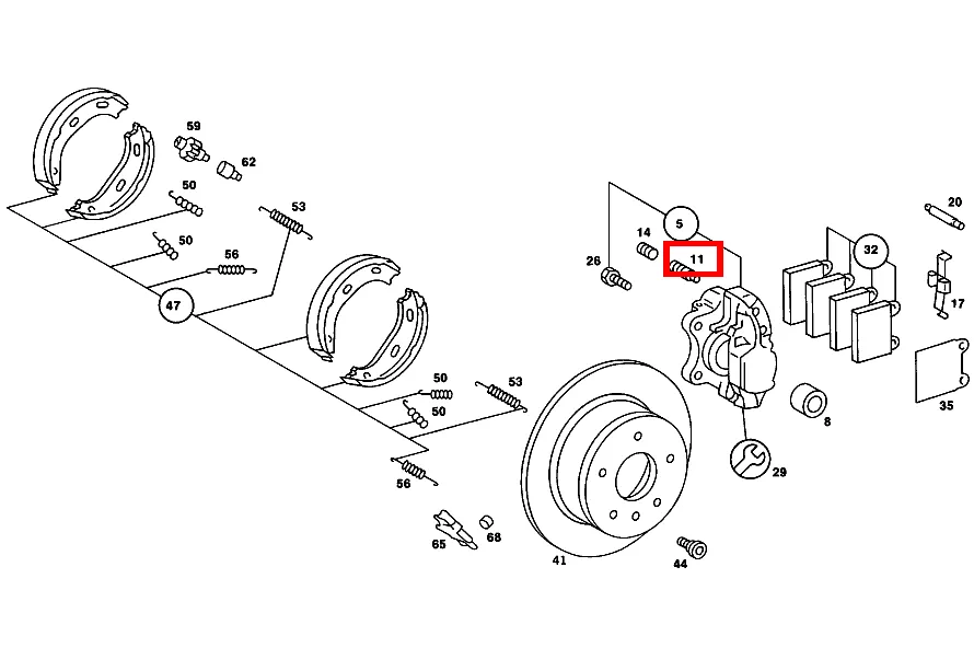 Клапан прокачки M7 Mercedes-Benz A0004201955