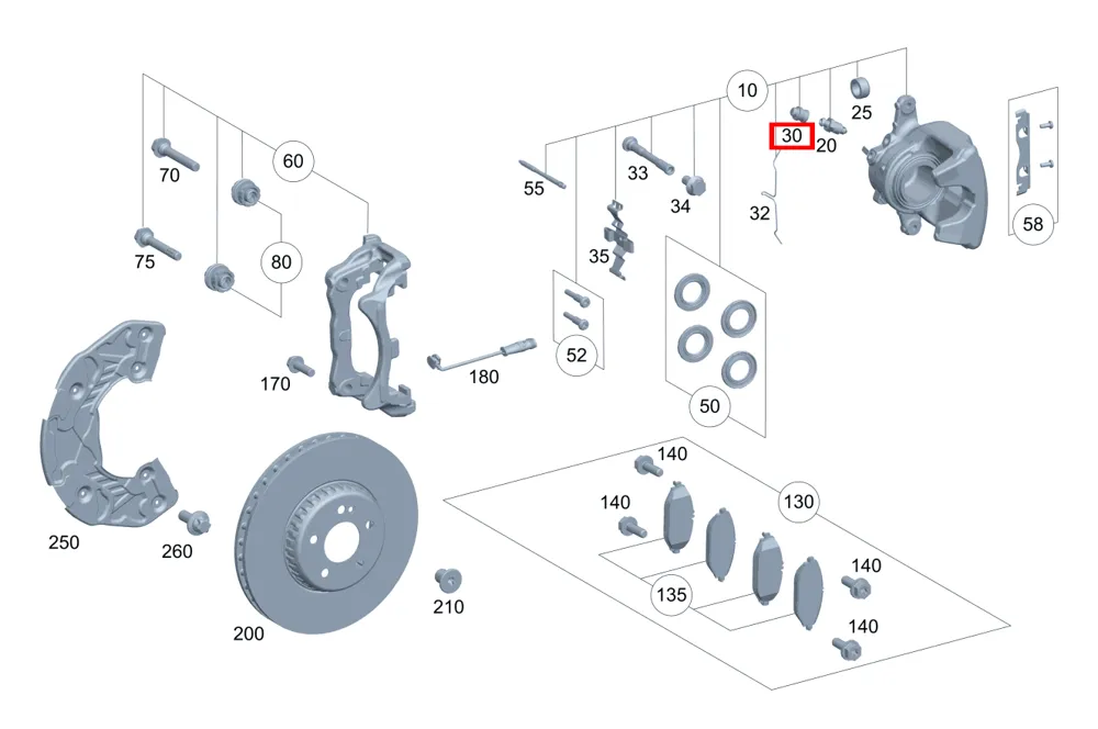 Пылезащитный колпачок клапана прокачки Mercedes-Benz A0004210200