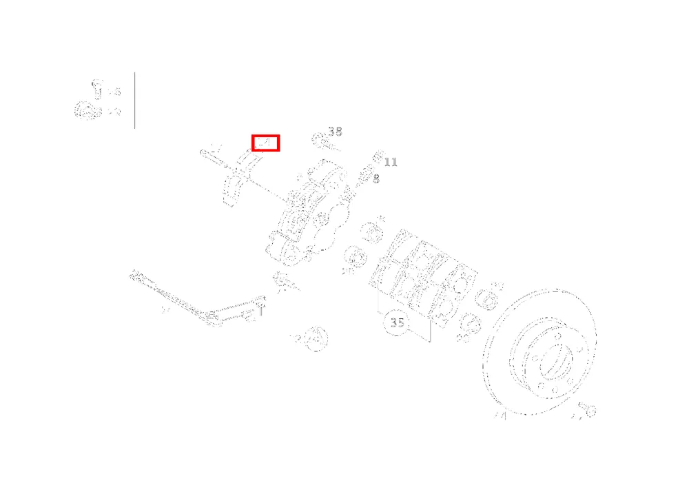 Пружина тормозного суппорта для G 463 и G 461 Mercedes-Benz A0004214791