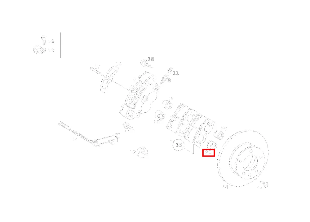 Поршень Perrot внутренний для G 463 и G 461 Mercedes-Benz A0004215783