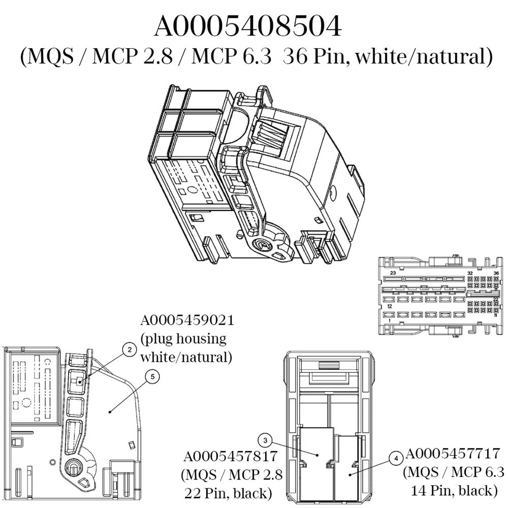 Корпус электрического сцепления Mercedes-Benz A0005408504
