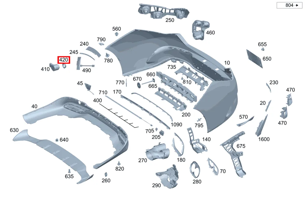 Кольцо датчика парктроника Mercedes-Benz A0005422112
