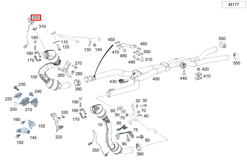 Лямбда-зонд Mercedes-Benz A000542340064