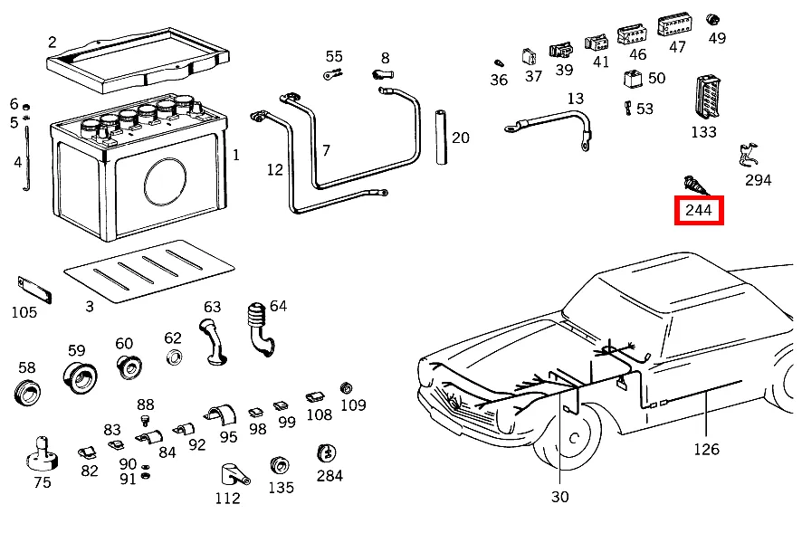 Розетка Mercedes-Benz A000545152564