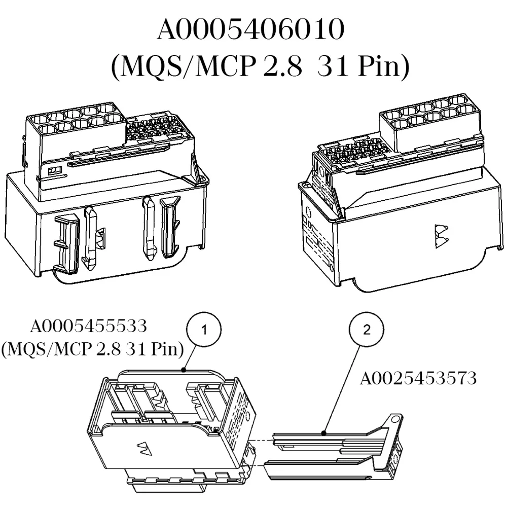 Корпус штекерного разъема Mercedes-Benz A0005455533