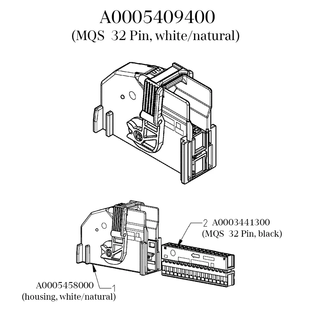 Корпус штекерного разъема Mercedes-Benz A0005458000