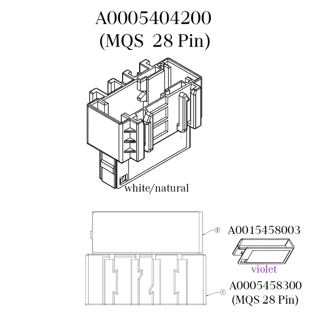 Корпус штекерного разъема Mercedes-Benz A0005458300