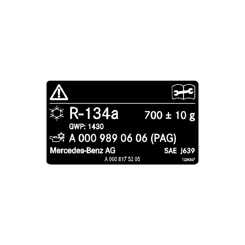 Табличка с предупреждением Mercedes-Benz A0008175205
