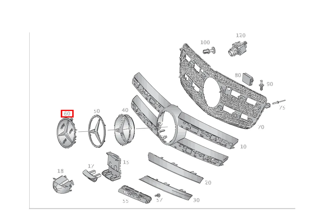 Основание адаптивного круиз-контроля Mercedes-Benz A0008880111