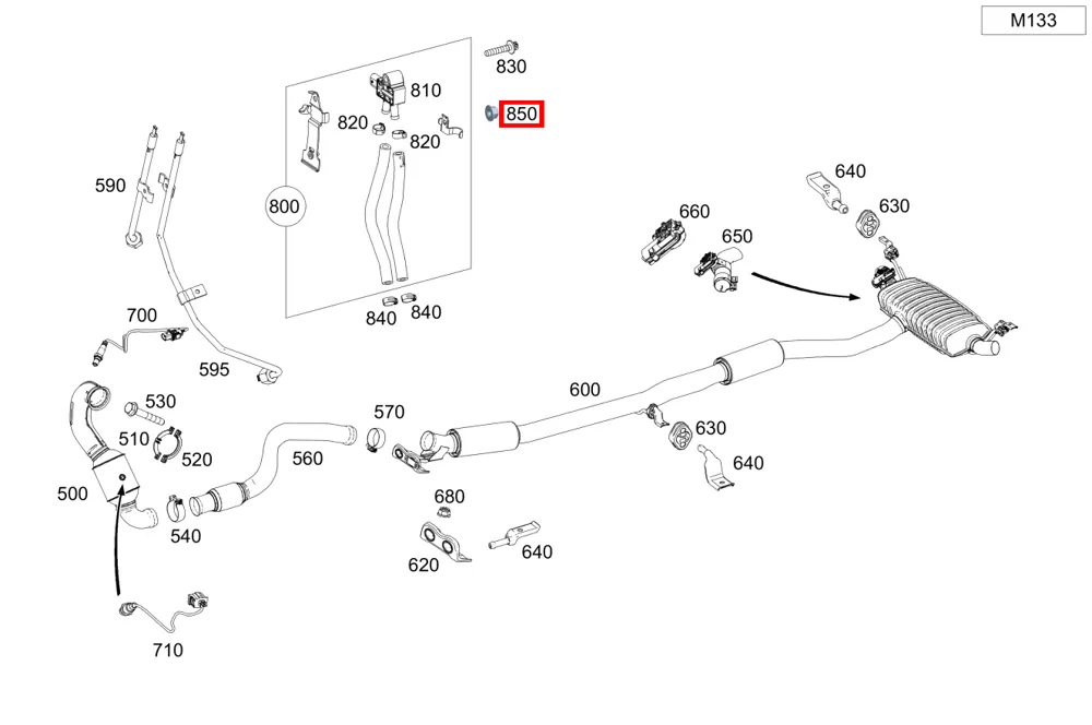 Гайка специальная M5 Mercedes-Benz A0009907724