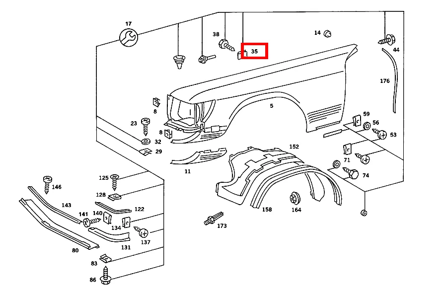 Гайка Mercedes-Benz A000994504502