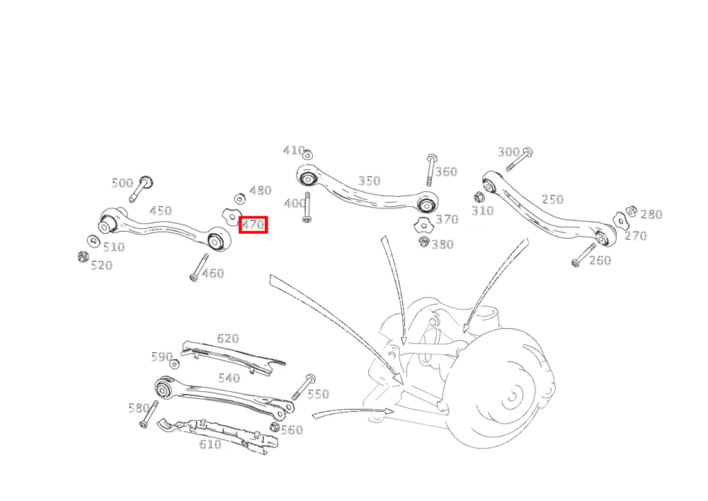 Стопорная шайба рулевой тяги правая Mercedes-Benz A0009946810