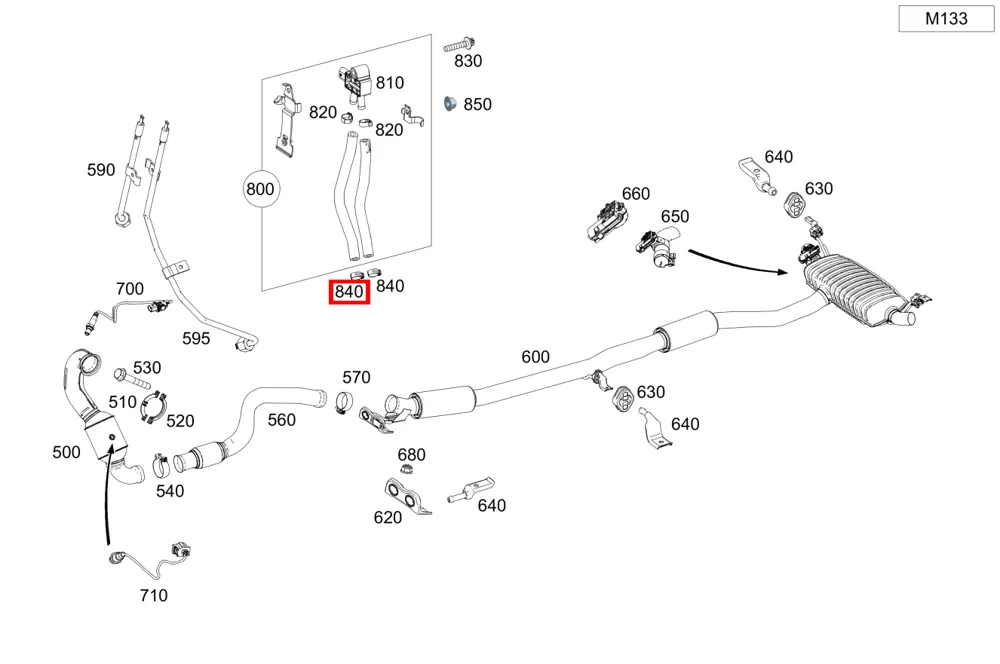 Хомут шланга Mercedes-Benz A0009956010