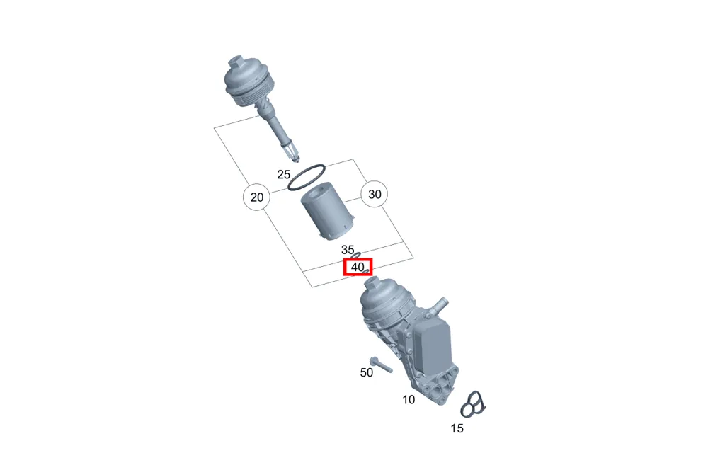 Уплотнительное кольцо 10x2,5 Mercedes-Benz A0009972505