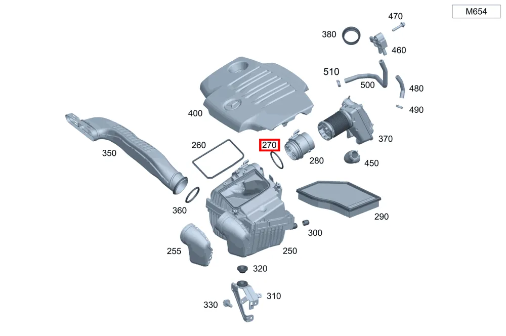 Уплотнительное кольцо круглого сечения Mercedes-Benz A000997520564