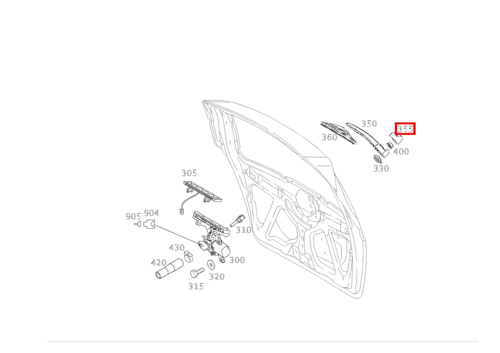 Колпачок рычага стеклоочистителя для A W169, C W205, B W245 Mercedes-Benz A0009980821