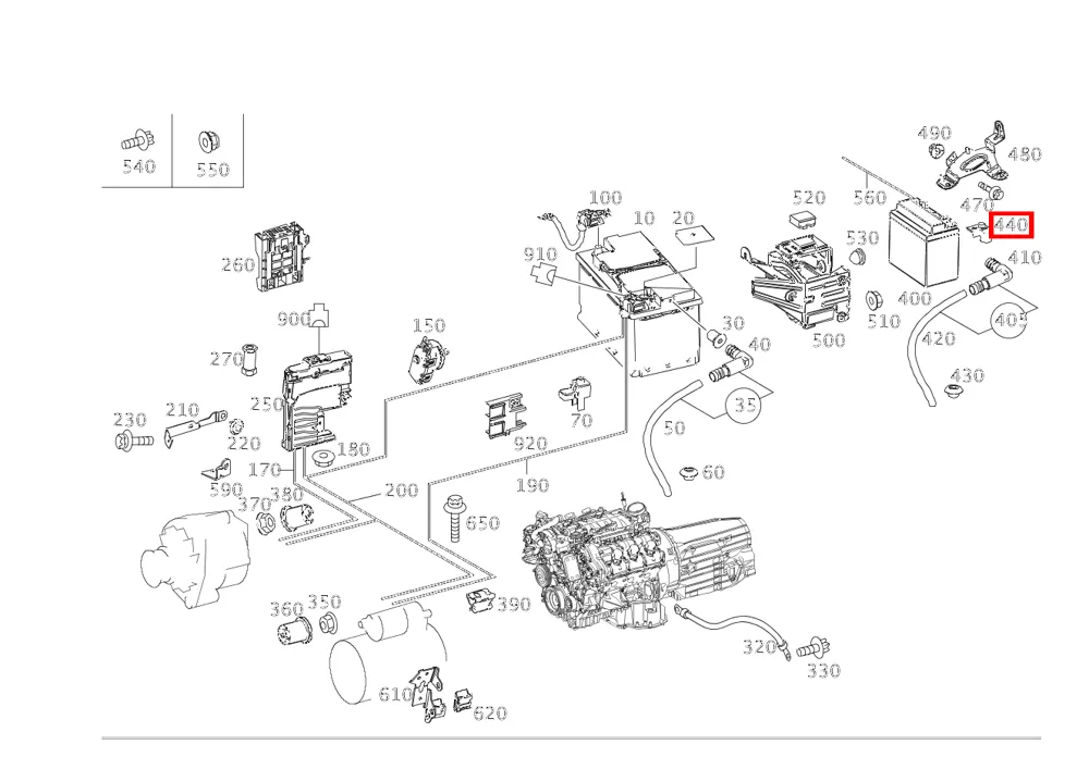 Колпачок плюсовой клеммы Mercedes-Benz A0009985223