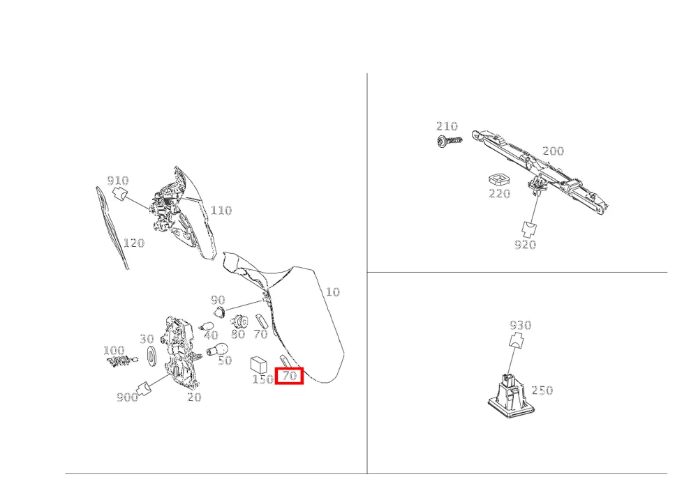 Ограничитель хода Mercedes-Benz A000998890064
