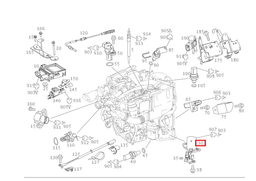 Датчик уровня масла Mercedes-Benz A0011531332