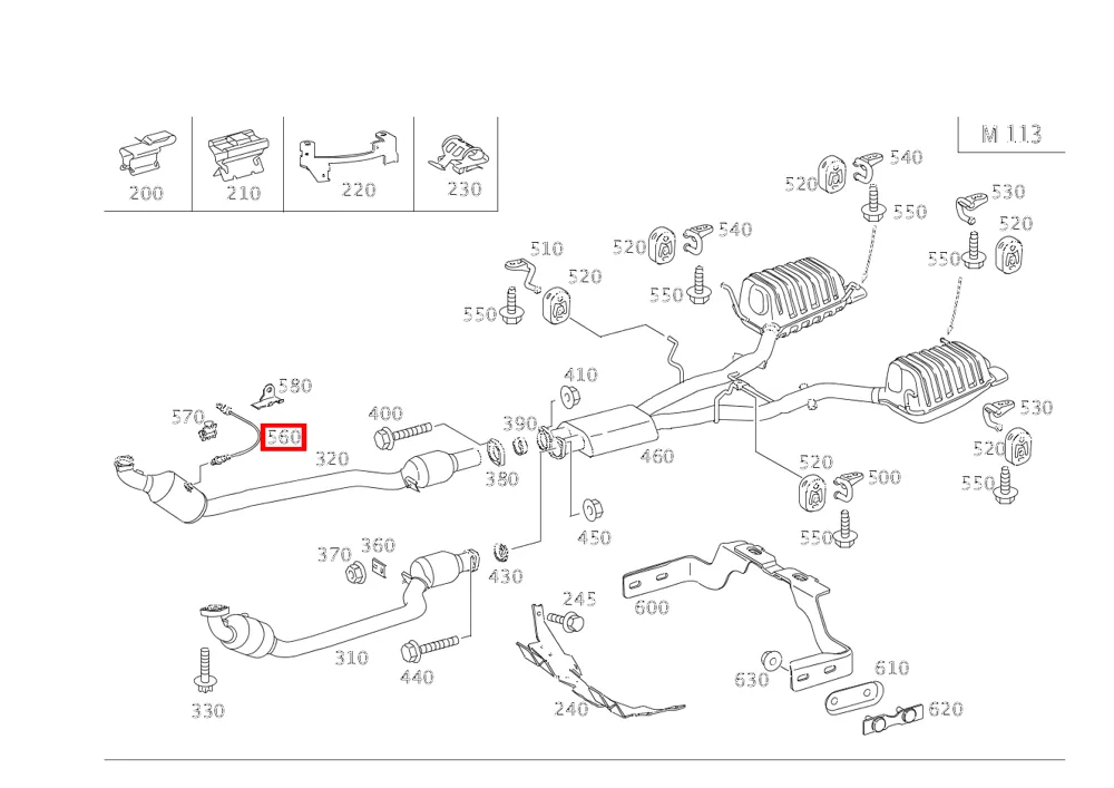 Лямбда-зонд Mercedes-Benz A001540471706