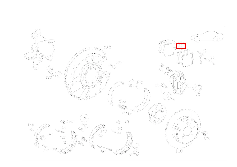 Комплект тормозных колодок Mercedes-Benz A004420172041