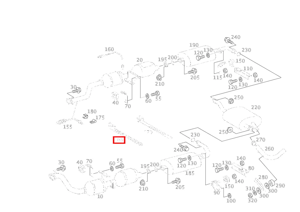 Кабельная стяжка провода лямбда-зонда для G-класса 463 Mercedes-Benz A0049976390
