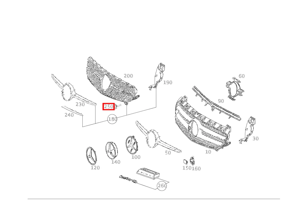 Винт с полукруглой головкой 2,9x10 для A-класса 176 Mercedes-Benz A0059900312