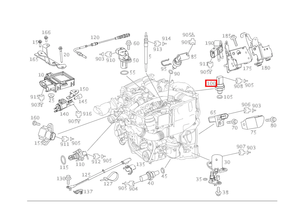 Датчик давления системы EGR Mercedes-Benz A0071534328