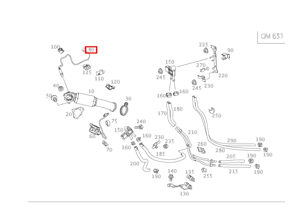 Лямбда-зонд перед катализатором CLA 117, GLA 156, M 166 Mercedes-Benz A0075421618