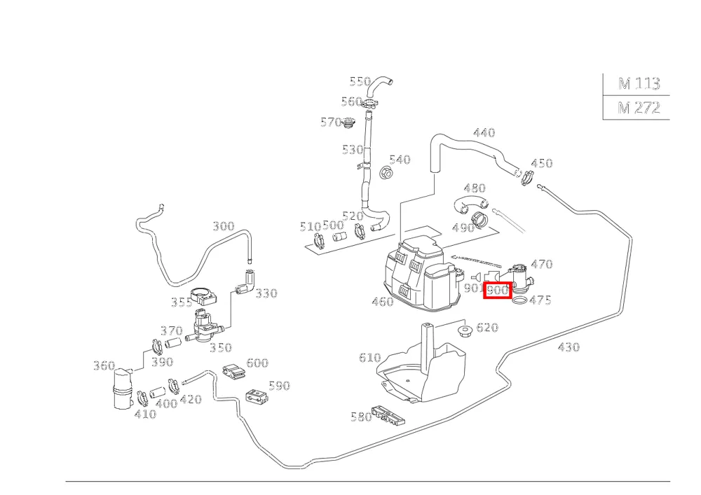 Корпус разъёма клапана продувки Mercedes-Benz A0075455426