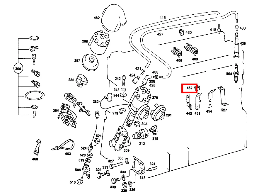 Скоба крепления лямбда-зонда Mercedes-Benz A0949881500
